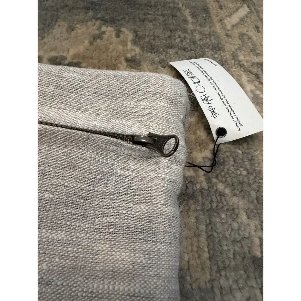 Gushka Luxury Wool Linen Pillow Cover 22 X 23